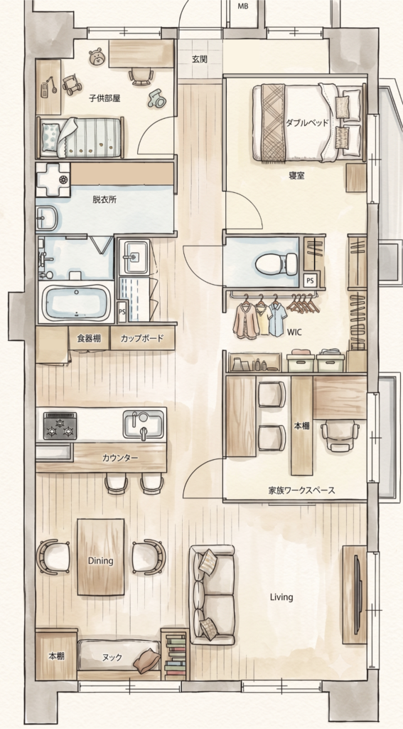 案4の間取り図